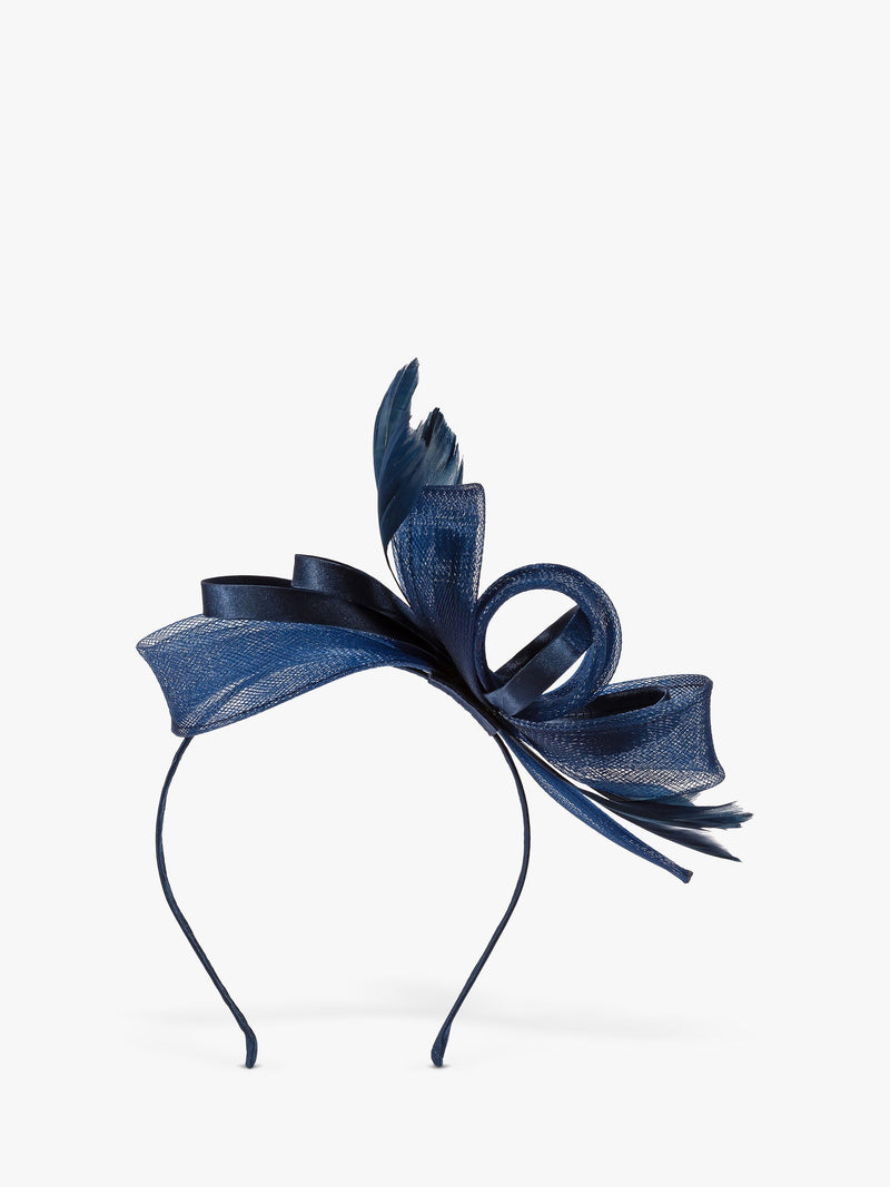 Jon Richard medium feather bow fascinator, UK version
