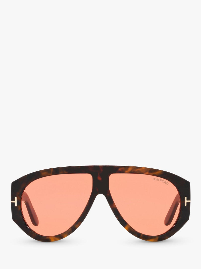 TOM FORD brown and pink aviator sunglasses, UK version