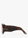 TOM FORD brown and pink aviator sunglasses, UK version