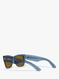Ray-Ban Mega Wayfarer sunglasses transparent blue - British product