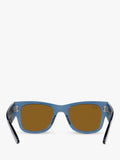 Ray-Ban Mega Wayfarer sunglasses transparent blue - British product