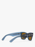 Ray-Ban Mega Wayfarer sunglasses transparent blue - British product