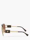 Versace gold aviator sunglasses with brown lenses - British product