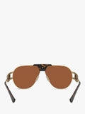 Versace gold aviator sunglasses with brown lenses - British product