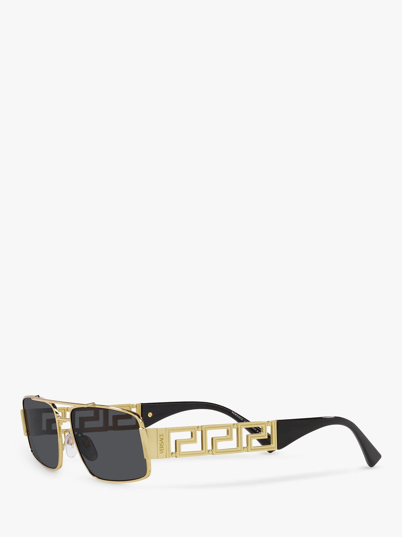 Versace VE2257 gold rectangular sunglasses, UK version