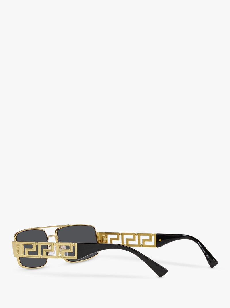 Versace VE2257 gold rectangular sunglasses, UK version