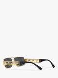 Versace VE2257 gold rectangular sunglasses, UK version