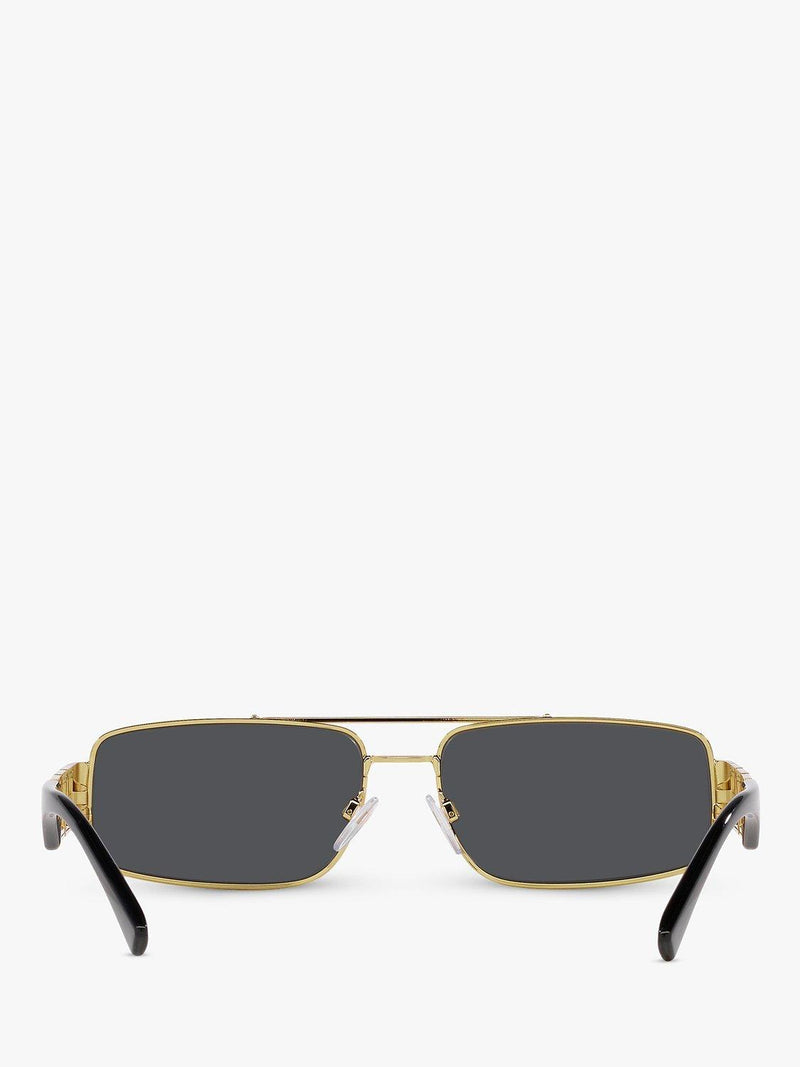 Versace VE2257 gold rectangular sunglasses, UK version
