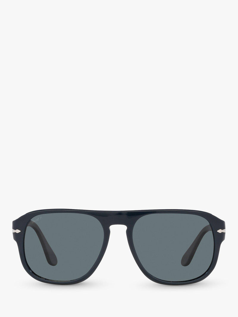 Persol PO3310S polarised pillow sunglasses blue dust glass - British product