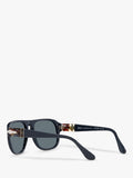 Persol PO3310S polarised pillow sunglasses blue dust glass - British product