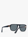 Persol PO3310S polarised pillow sunglasses blue dust glass - British product