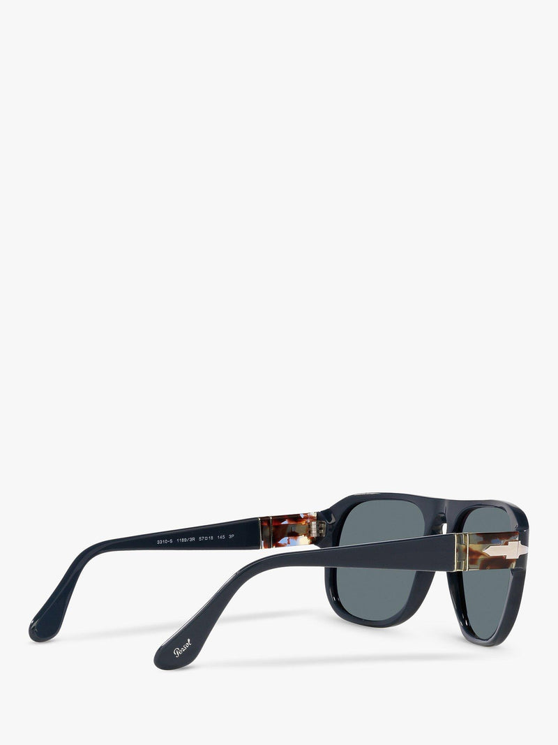 Persol PO3310S polarised pillow sunglasses blue dust glass - British product