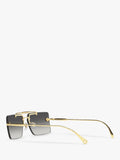 Versace women's rectangular gold frame sunglasses, imported from the UK