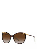 Ralph Lauren cat eye sunglasses brown gold 59mm, imported from the UK