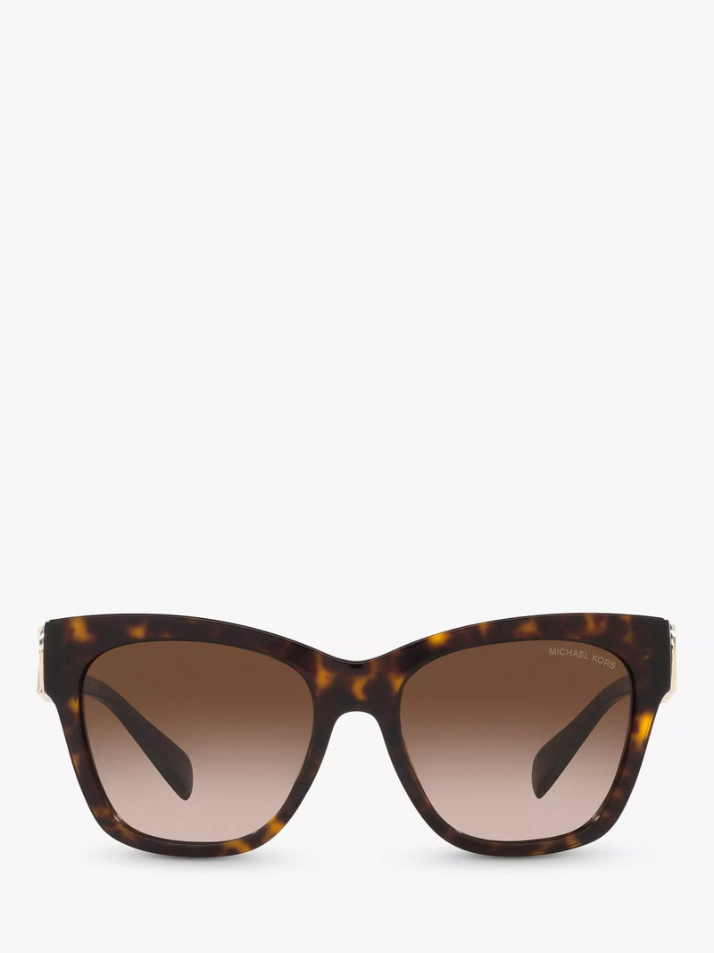 Michael Kors women's cat-eye sunglasses dark tortoise gradient (British brand)