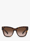 Michael Kors women's cat-eye sunglasses dark tortoise gradient (British brand)