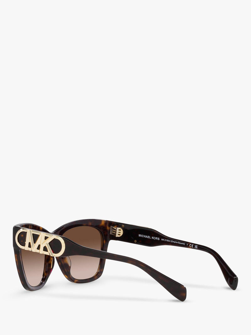 Michael Kors women's cat-eye sunglasses dark tortoise gradient (British brand)