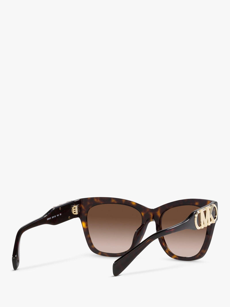 Michael Kors women's cat-eye sunglasses dark tortoise gradient (British brand)