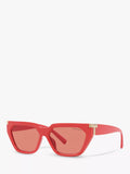 Tiffany & Co irregular coral sunglasses 56mm - British product