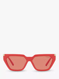 Tiffany & Co irregular coral sunglasses 56mm - British product