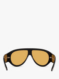Tom Ford aviator sunglasses shiny black yellow (British brand)