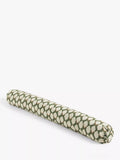 John Lewis Woven Geo Draught Excluder in Sage, imported from the UK