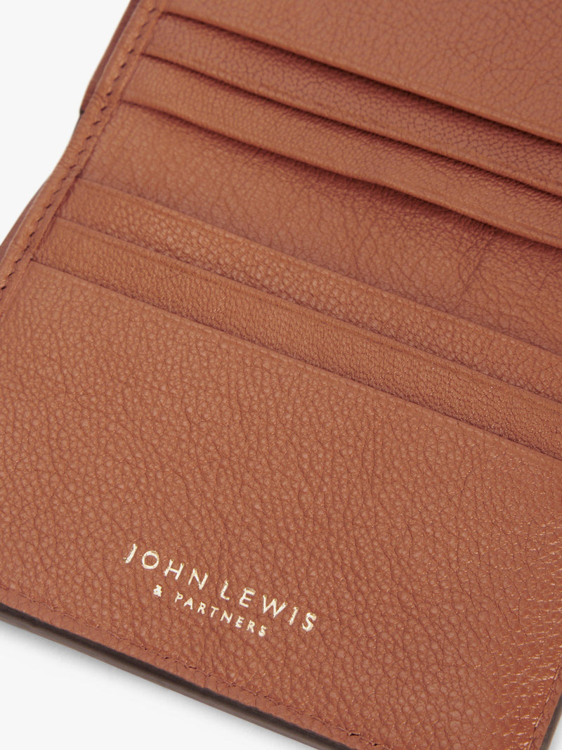 John Lewis leather medium tri-fold purse, UK version