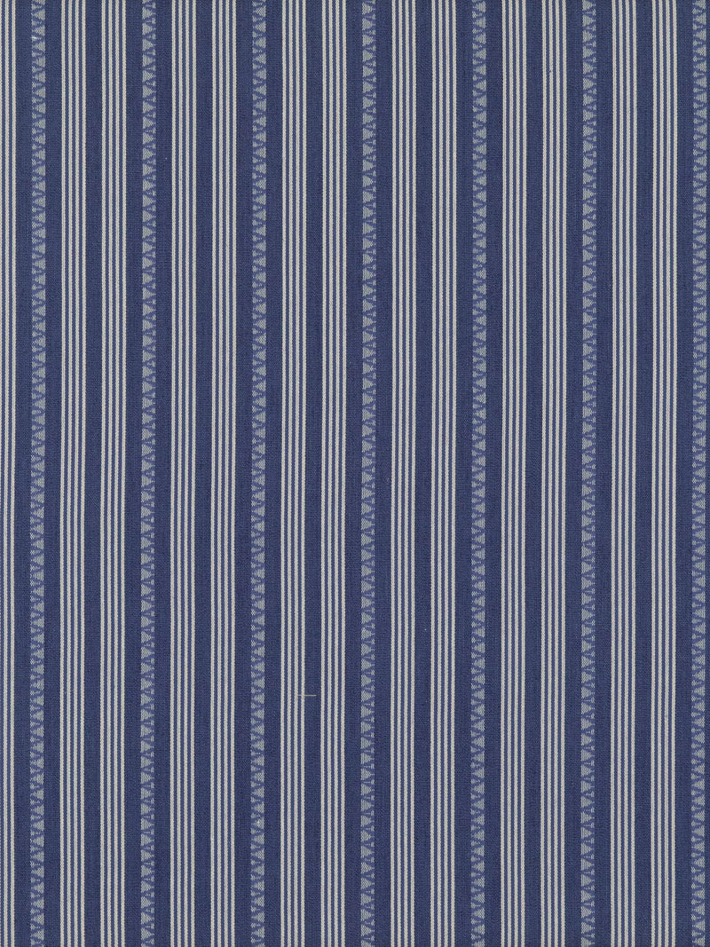 GP & J Baker Kilim Stripe furnishing fabric blue (British brand)
