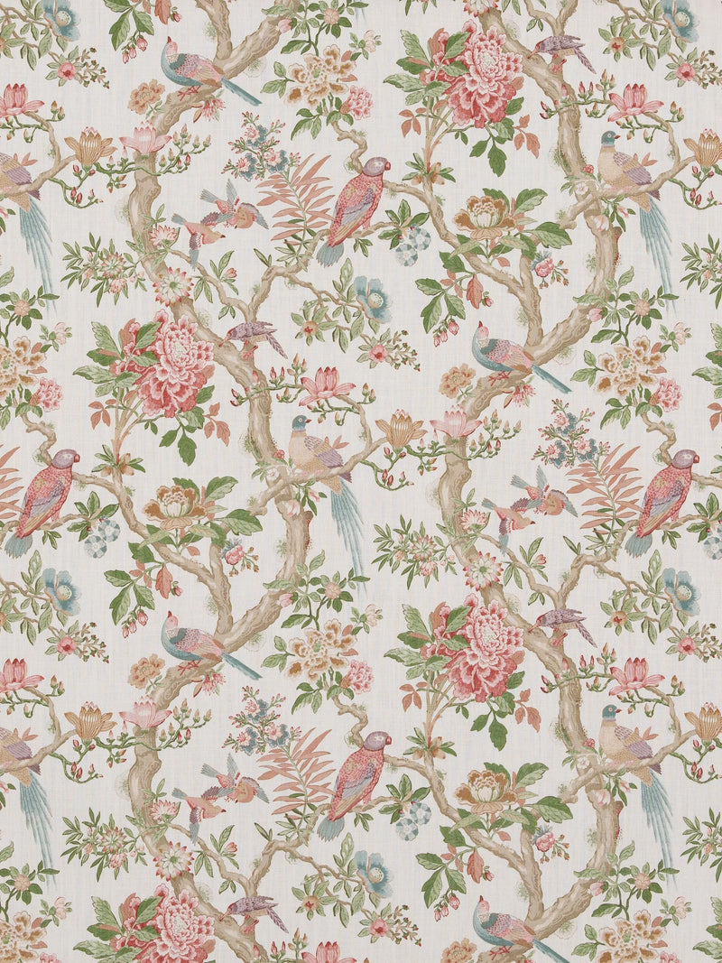 GP & J Baker Eltham Birds fabric antique floral - British product