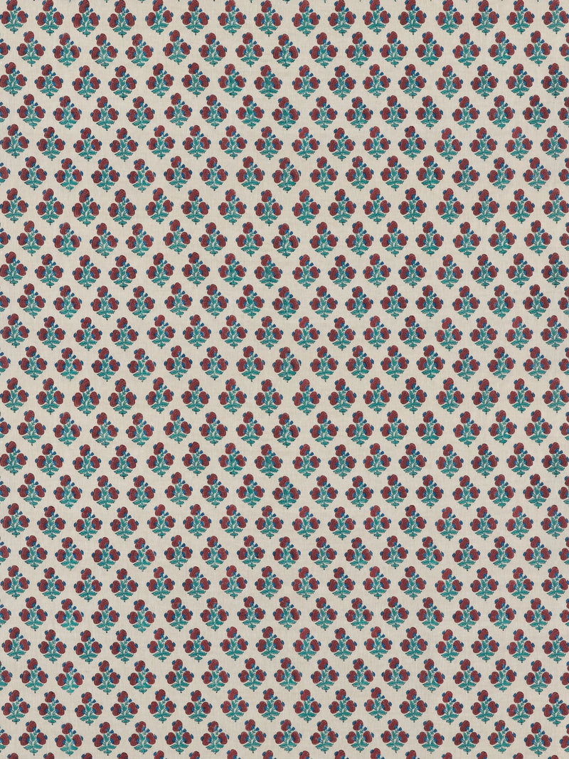 GP & J Baker Jaipur fabric red blue, UK version