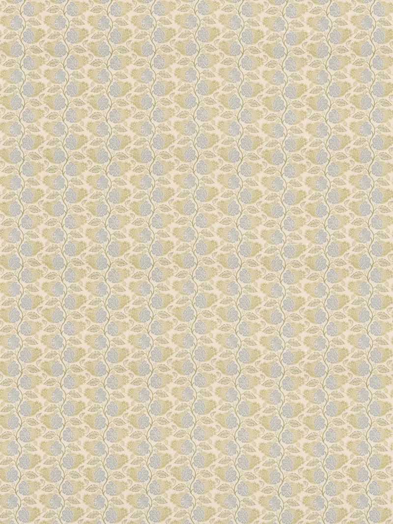 GP & J Baker Calcot furnishing fabric blue green paisley pattern, UK version