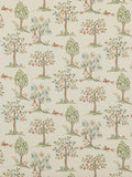 GP & J Baker Lilliput furnishing fabric in aqua (British brand)