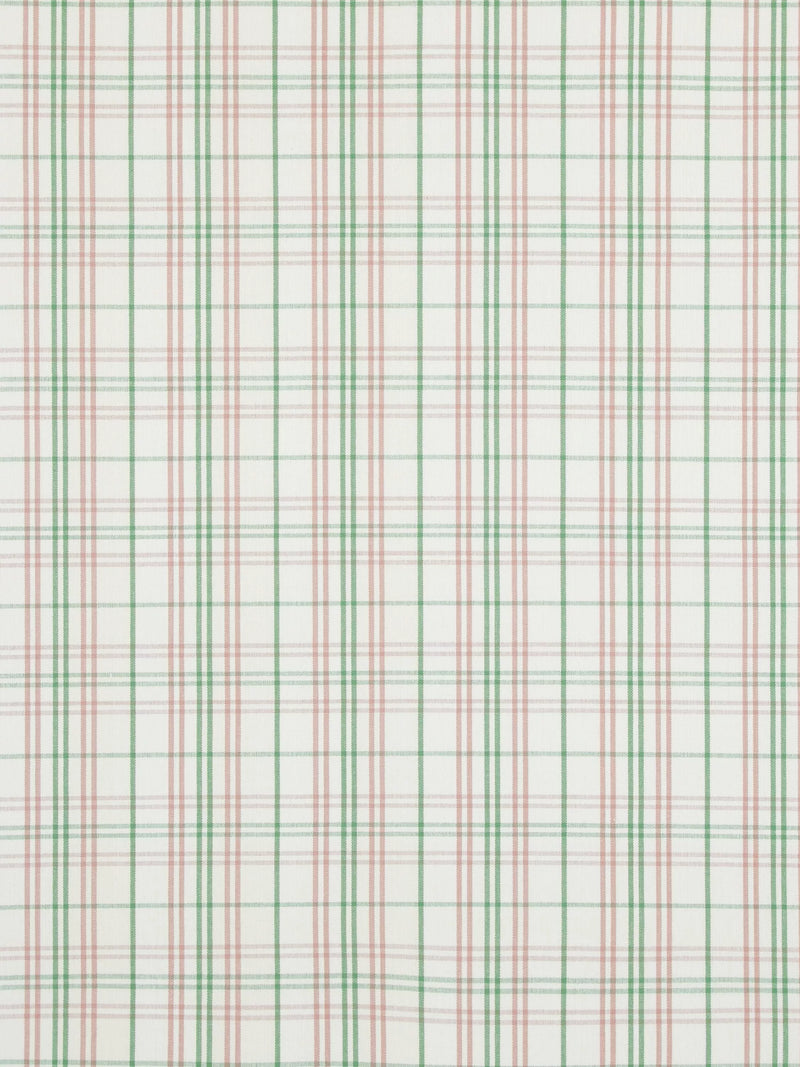 GP & J Baker Purbeck Check furnishing fabric green - British product