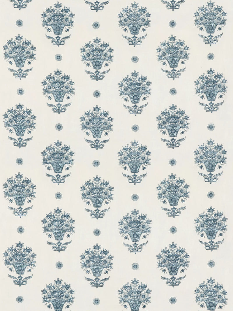 GP & J Baker Pondicherry indigo furnishing fabric (British brand)