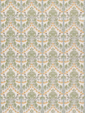 GP & J Baker Birds & Cherries cotton furnishing fabric Aqua - British product