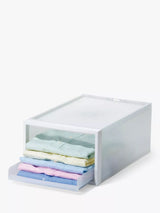 John Lewis Like-it Stacking Storage Tray Clear H21cm- Buy online at McGrocer