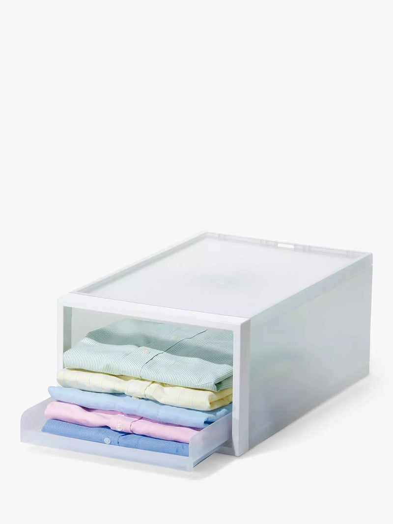 Like-it stacking storage tray clear, imported from the UK