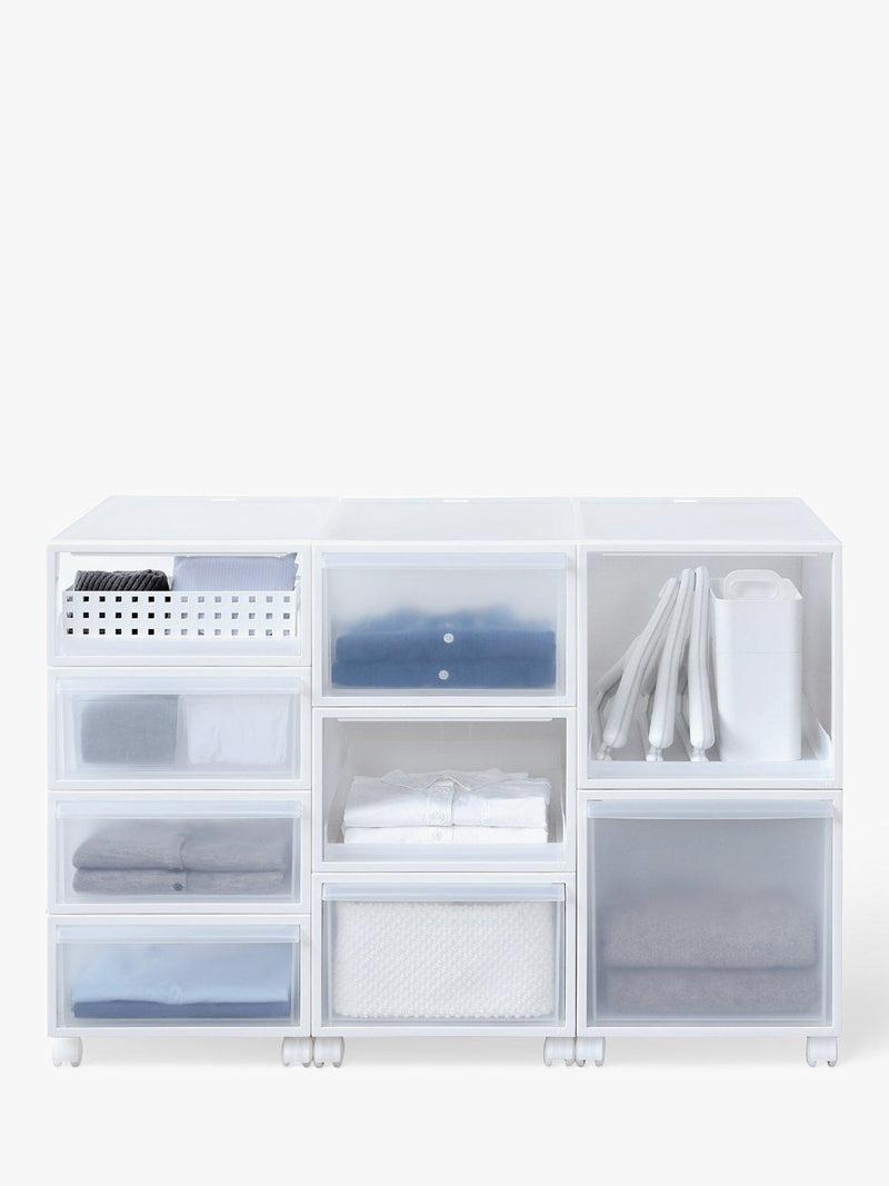 Like-it stacking storage tray clear, imported from the UK