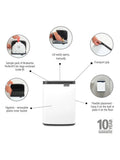سلة مهملات Brabantia Bo سعة 7 لتر، الإصدار البريطاني