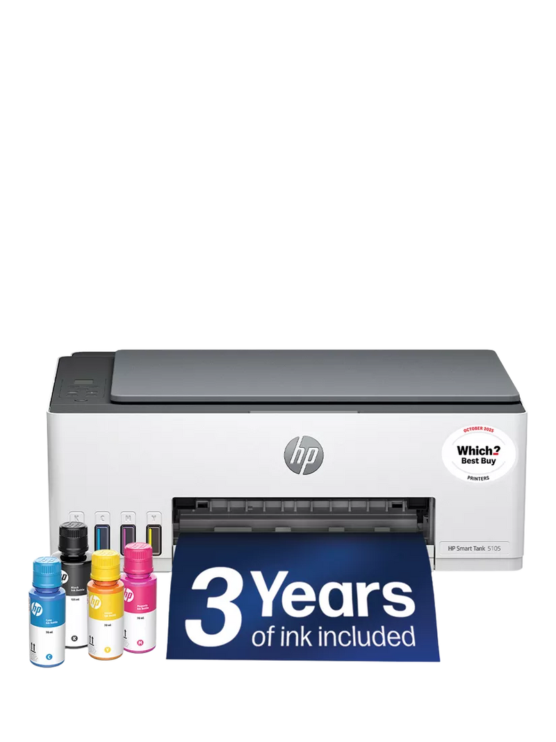 HP Smart Tank 5105 all-in-one wireless printer white (British brand)