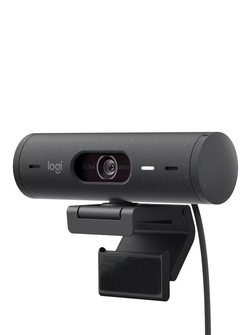Logitech Brio 500 Full HD 1080p webcam with privacy shutter - British product