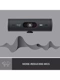 Logitech Brio 500 Full HD 1080p webcam with privacy shutter - British product