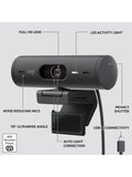 Logitech Brio 500 Full HD 1080p webcam with privacy shutter - British product