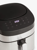 John Lewis air fryer black silver 7.2L, imported from the UK