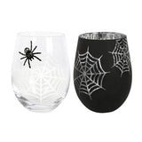 Something Different spider web wine glass pack of 2 (British brand)