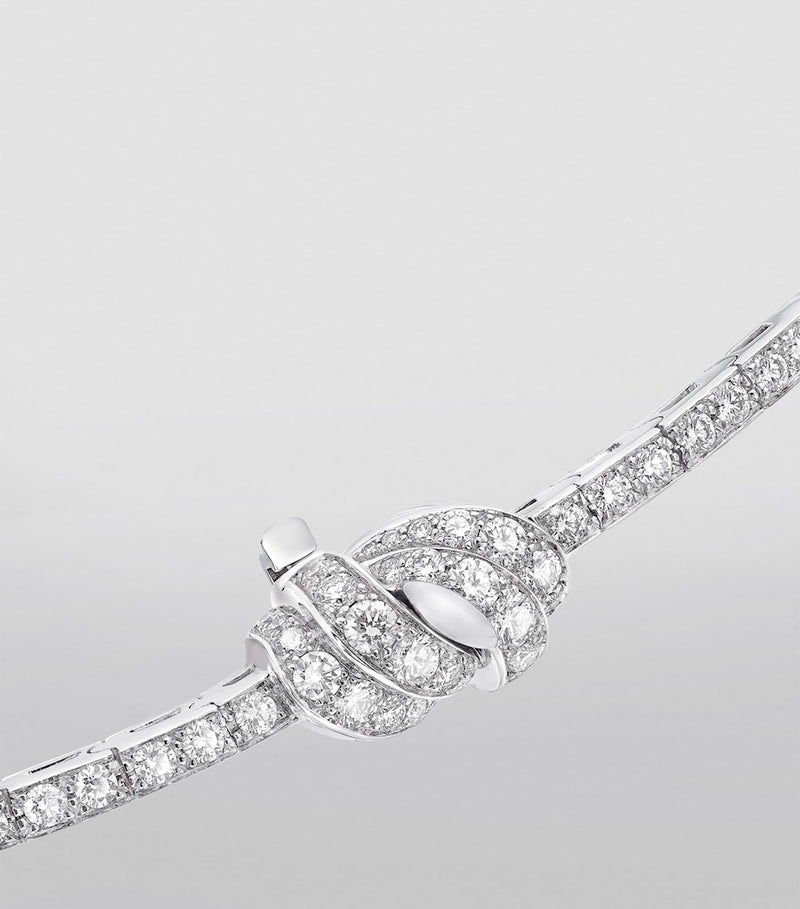Graff Tilda's Bow pendant necklace, imported from the UK