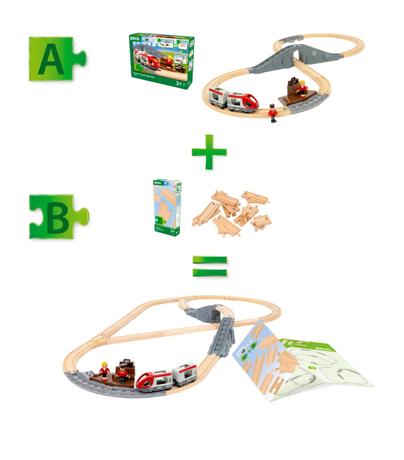 BRIO Strarter Track Pack wooden train tracks - British product