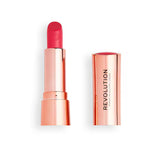 Superdrug Revolution Satin Kiss Lipstick Cutie Vibrant Pink- Buy online at McGrocer