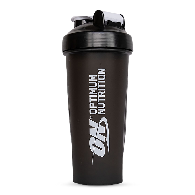 Optimum Nutrition shaker jet-black 600ml, imported from the UK