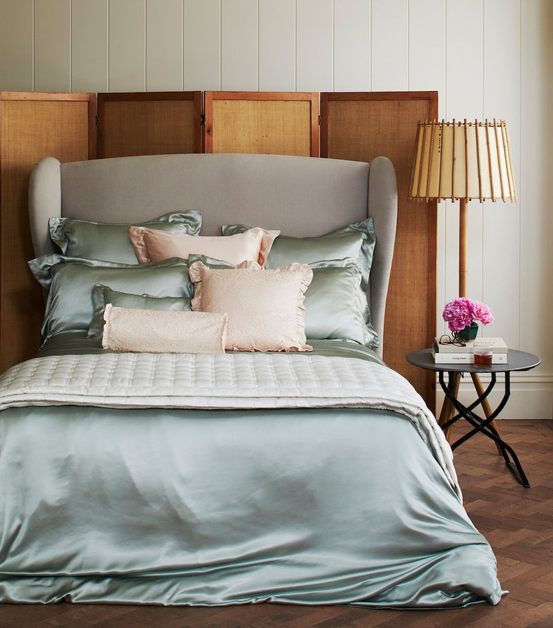 Gingerlily silk super king duvet cover (British brand)